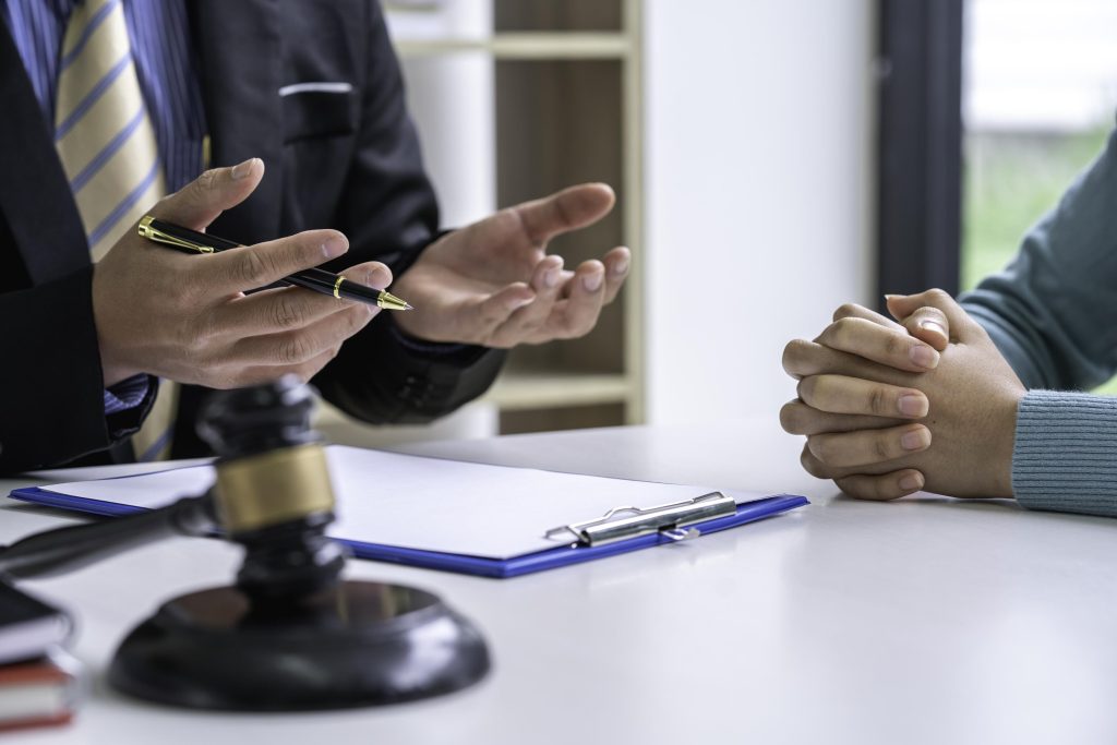 Business Meeting with Legal Advisor and Gavel